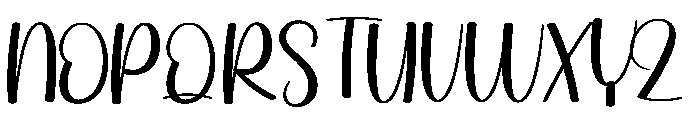 Kittylatte Font UPPERCASE
