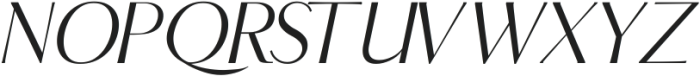 KIAERA Italic ttf (400) Font UPPERCASE