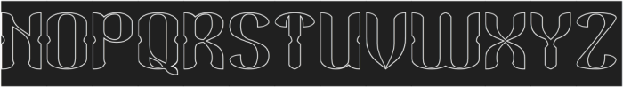 KING AND QUEEN-Hollow-Inverse otf (400) Font UPPERCASE