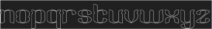 KING AND QUEEN-Hollow-Inverse otf (400) Font LOWERCASE