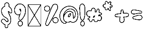 KISS ME OUTLINE otf (400) Font OTHER CHARS