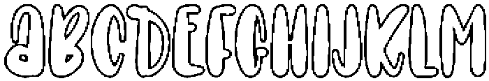 KISS ME OUTLINE otf (400) Font UPPERCASE