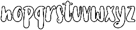KISS ME OUTLINE otf (400) Font LOWERCASE