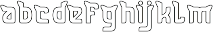 KITTY CAT-Hollow otf (400) Font LOWERCASE