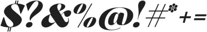 Kiaro Black italic otf (900) Font OTHER CHARS