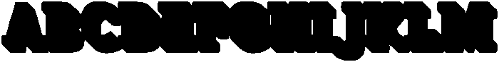 Kibtah Arabic Extrude otf (400) Font UPPERCASE
