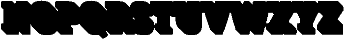 Kibtah Arabic Extrude otf (400) Font UPPERCASE