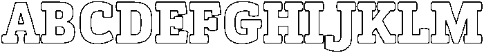 Kibtah Arabic Outline otf (400) Font UPPERCASE