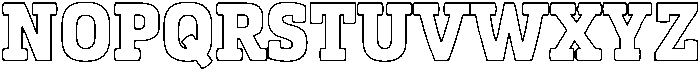 Kibtah Arabic Outline otf (400) Font UPPERCASE