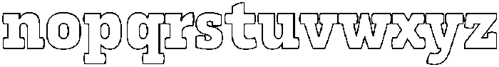 Kibtah Arabic Outline otf (400) Font LOWERCASE