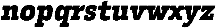 Kibtah Black Italic otf (900) Font LOWERCASE