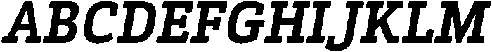 Kibtah Bold Italic otf (700) Font UPPERCASE