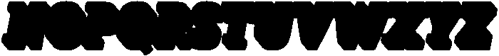 Kibtah Extrude Italic otf (400) Font UPPERCASE