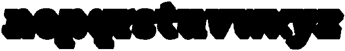 Kibtah Extrude Italic otf (400) Font LOWERCASE