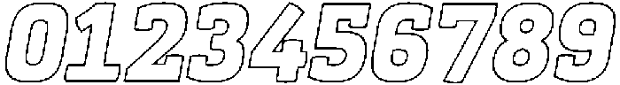 Kibtah Outline Italic otf (400) Font OTHER CHARS