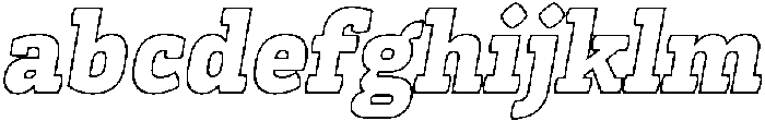 Kibtah Outline Italic otf (400) FONT