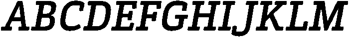 Kibtah SemiBold Italic otf (600) Font UPPERCASE