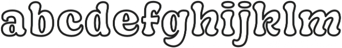 Kickers Outline otf (400) Font LOWERCASE