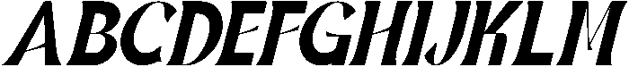 Kickret Italic otf (400) Font UPPERCASE