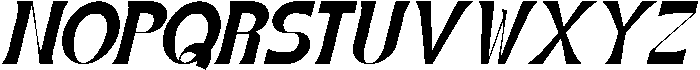 Kickret Italic otf (400) Font UPPERCASE