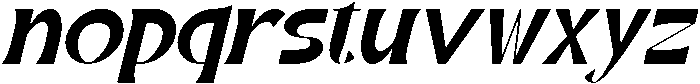 Kickret Italic otf (400) Font LOWERCASE