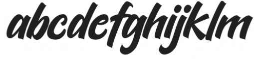 Kickrush-Regular otf (400) Font LOWERCASE