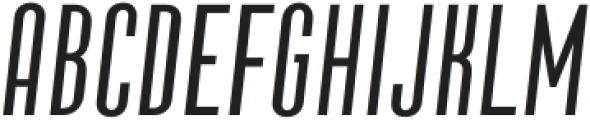 Kicktype ExtraLight Italic otf (200) Font UPPERCASE