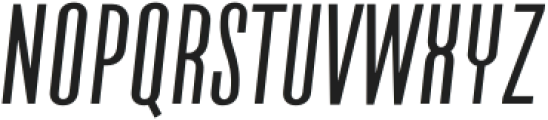 Kicktype ExtraLight Italic otf (200) Font UPPERCASE