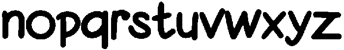 Kiddo Regular otf (400) Font LOWERCASE