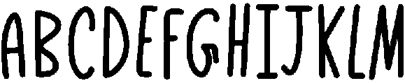 Kiddy Regular otf (400) Font UPPERCASE