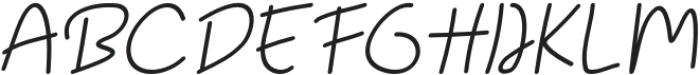 Kidle Italic otf (400) Font UPPERCASE