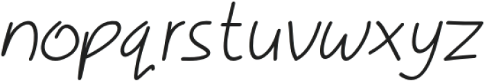 Kidle Italic otf (400) Font LOWERCASE