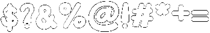Kidpop Outline otf (400) Font OTHER CHARS