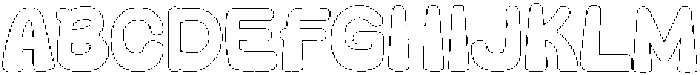 Kidpop Outline otf (400) Font UPPERCASE