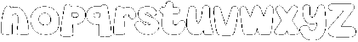 Kidpop Outline otf (400) Font LOWERCASE