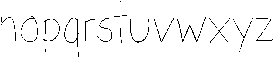 Kids Regular otf (400) Font LOWERCASE