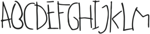 Kids Sketchy ttf (400) Font UPPERCASE