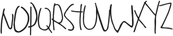 Kids Sketchy ttf (400) Font UPPERCASE