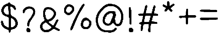 KidsChalk Regular otf (400) Font OTHER CHARS