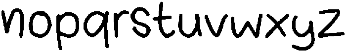 KidsChalk Regular otf (400) Font LOWERCASE