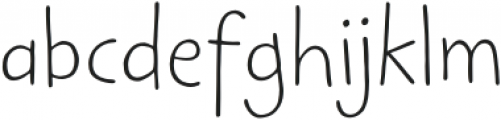 Kidwriting Pro ExtraLight otf (200) Font LOWERCASE