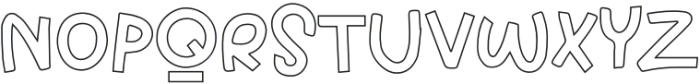 Kidzy Outline otf (400) Font UPPERCASE