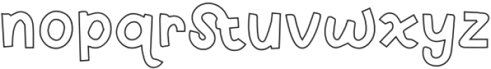 Kidzy Outline otf (400) Font LOWERCASE