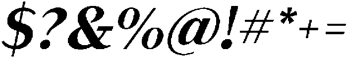 Kifah Bold Italic otf (700) Font OTHER CHARS