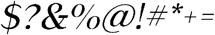 Kifah Italic otf (400) Font OTHER CHARS