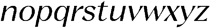 Kifah Italic otf (400) Font LOWERCASE
