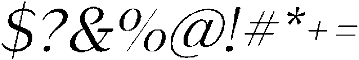 Kifah Light Italic ttf (300) Font OTHER CHARS