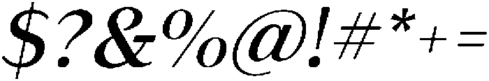 Kifah Medium Italic otf (500) Font OTHER CHARS