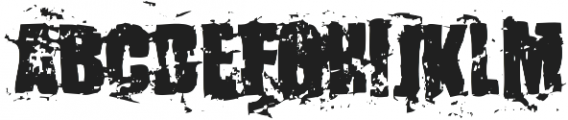 KillerAnts Bold ttf (700) Font UPPERCASE