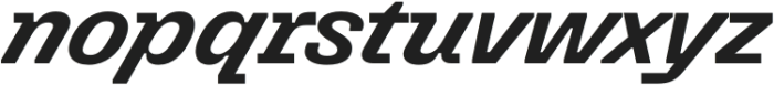 Killou Bold Italic otf (700) Font LOWERCASE